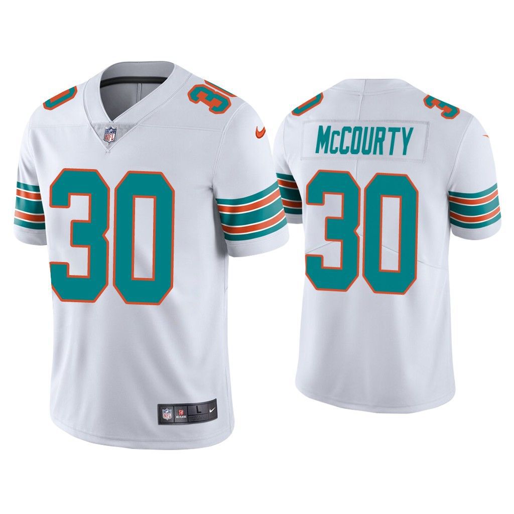 Men Miami Dolphins 30 Jason McCourty Nike White Vapor Limited NFL Jersey